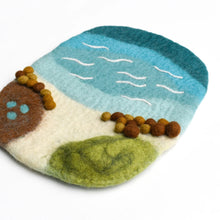 Load image into Gallery viewer, Tara Treasures Sea, Beach and Rock Pool Play Mat Playscape
