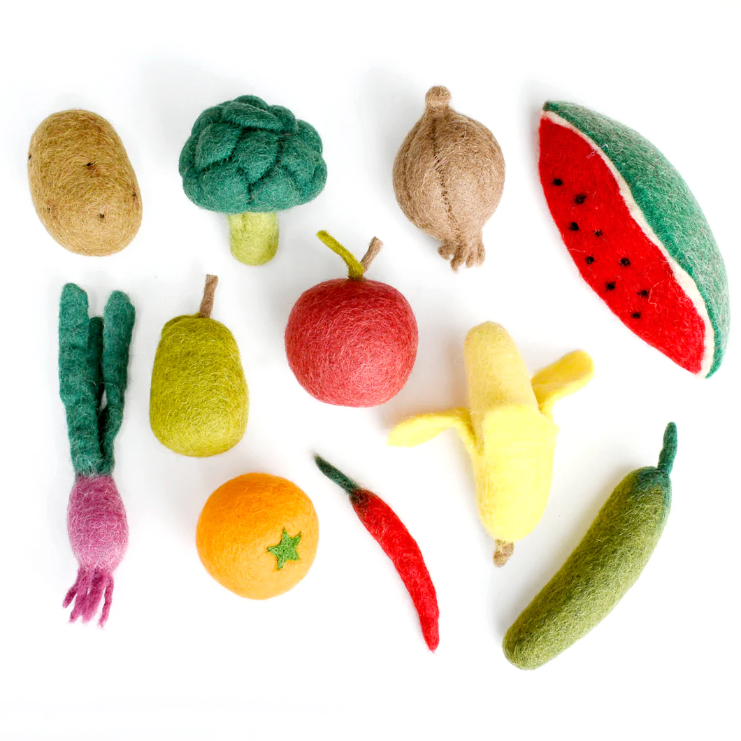 Tara Treasures Felt Vegetables and Fruits (Set B)