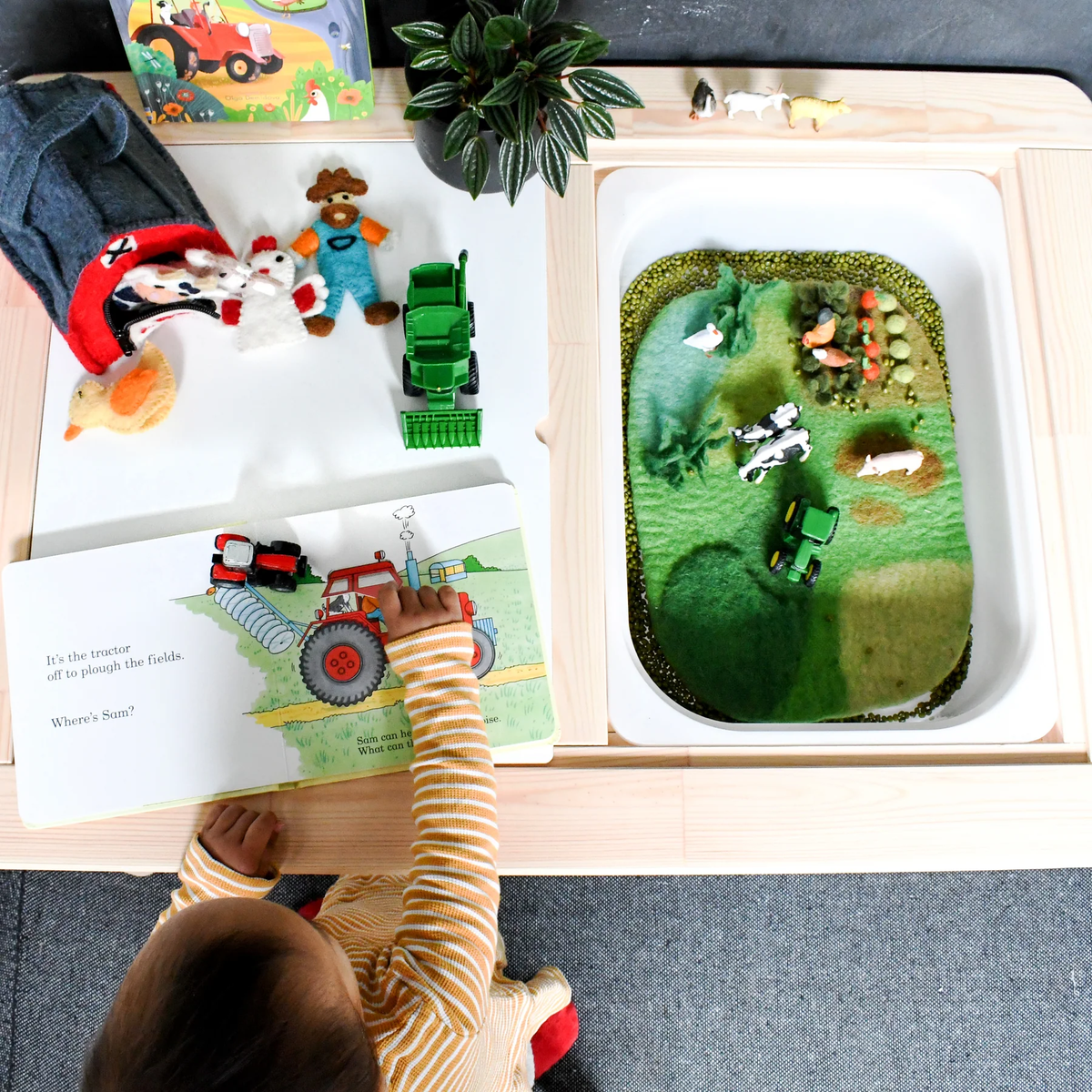 Tara Treasures Felt Farm Play Mat Playscape