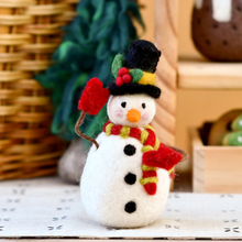 Load image into Gallery viewer, Tara Treasures Felt Snowman
