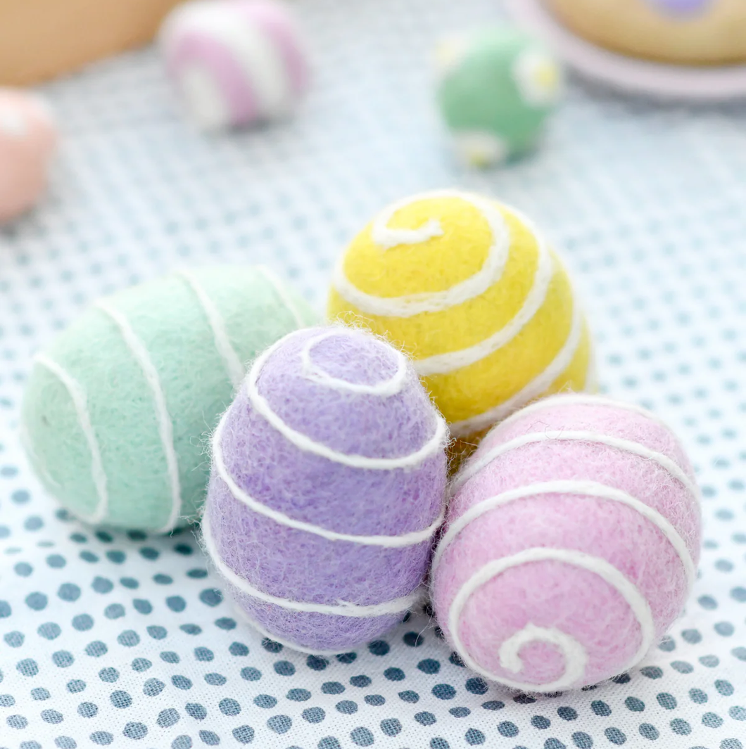 Tara Treasures Felt Pastel Eggs (Assorted)