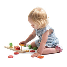 Load image into Gallery viewer, Tender Leaf Toys Counting Carrots Wooden Stacker
