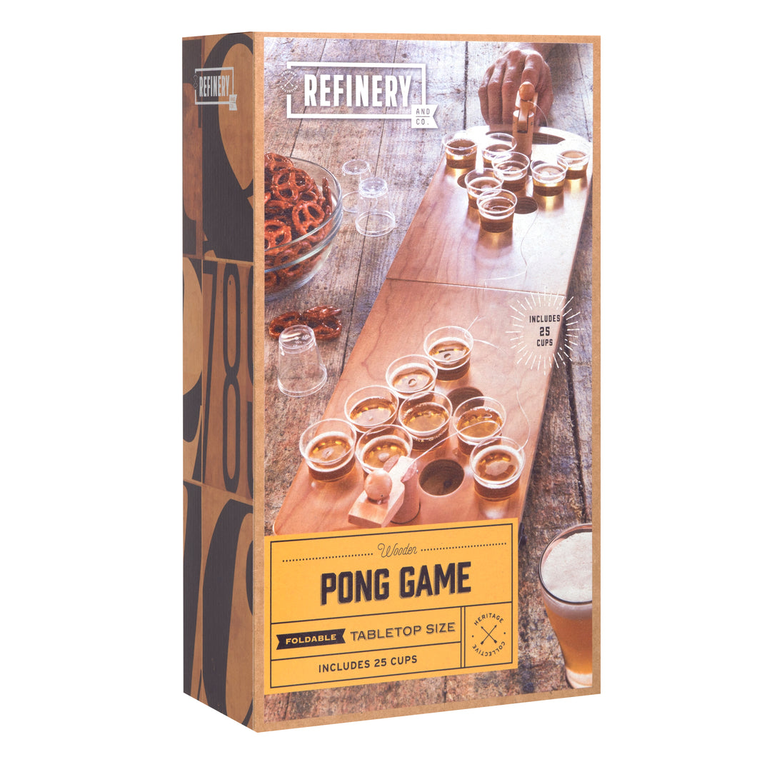 Refinery & Co Wooden Beer Pong Game