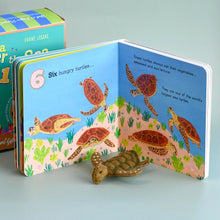 Load image into Gallery viewer, Tara Treasures Australia Under the Sea 1, 2, 3 by Frané Lessac Book and Finger Puppet Set
