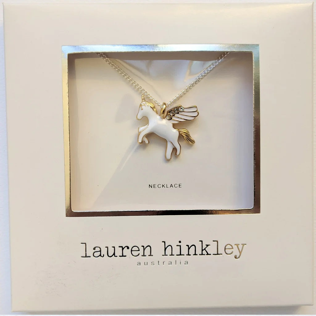 Lauren Hinkley Golden Unicorn Necklace
