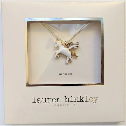 Lauren Hinkley Golden Unicorn Necklace