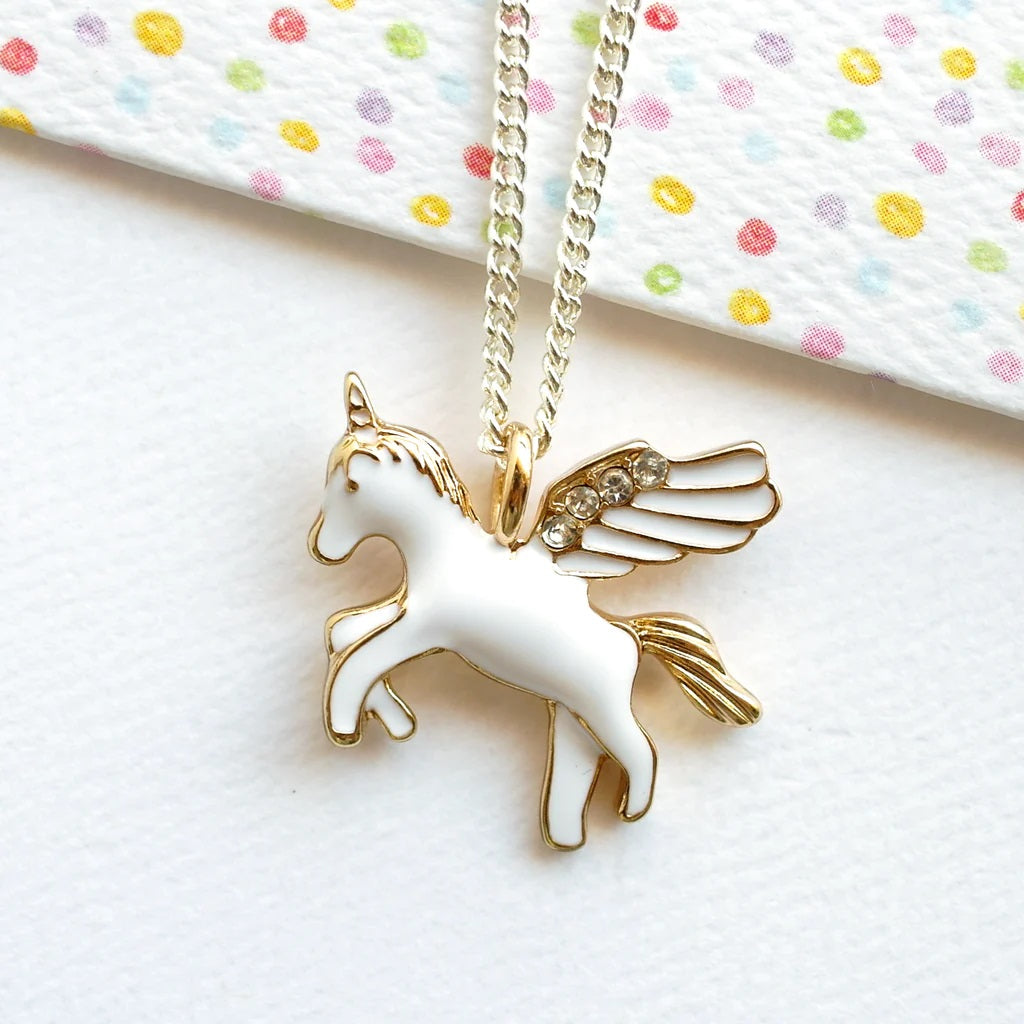 Lauren Hinkley Golden Unicorn Necklace