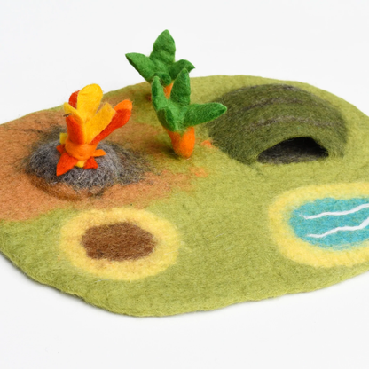 Tara Treasures Dinosaur Land Play Mat Playscape