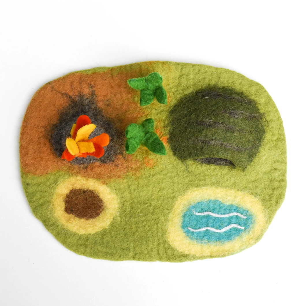 Tara Treasures Dinosaur Land Play Mat Playscape