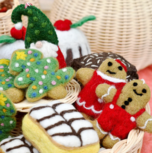 Load image into Gallery viewer, Tara Treasures Felt Gingerbread Couple Cookies
