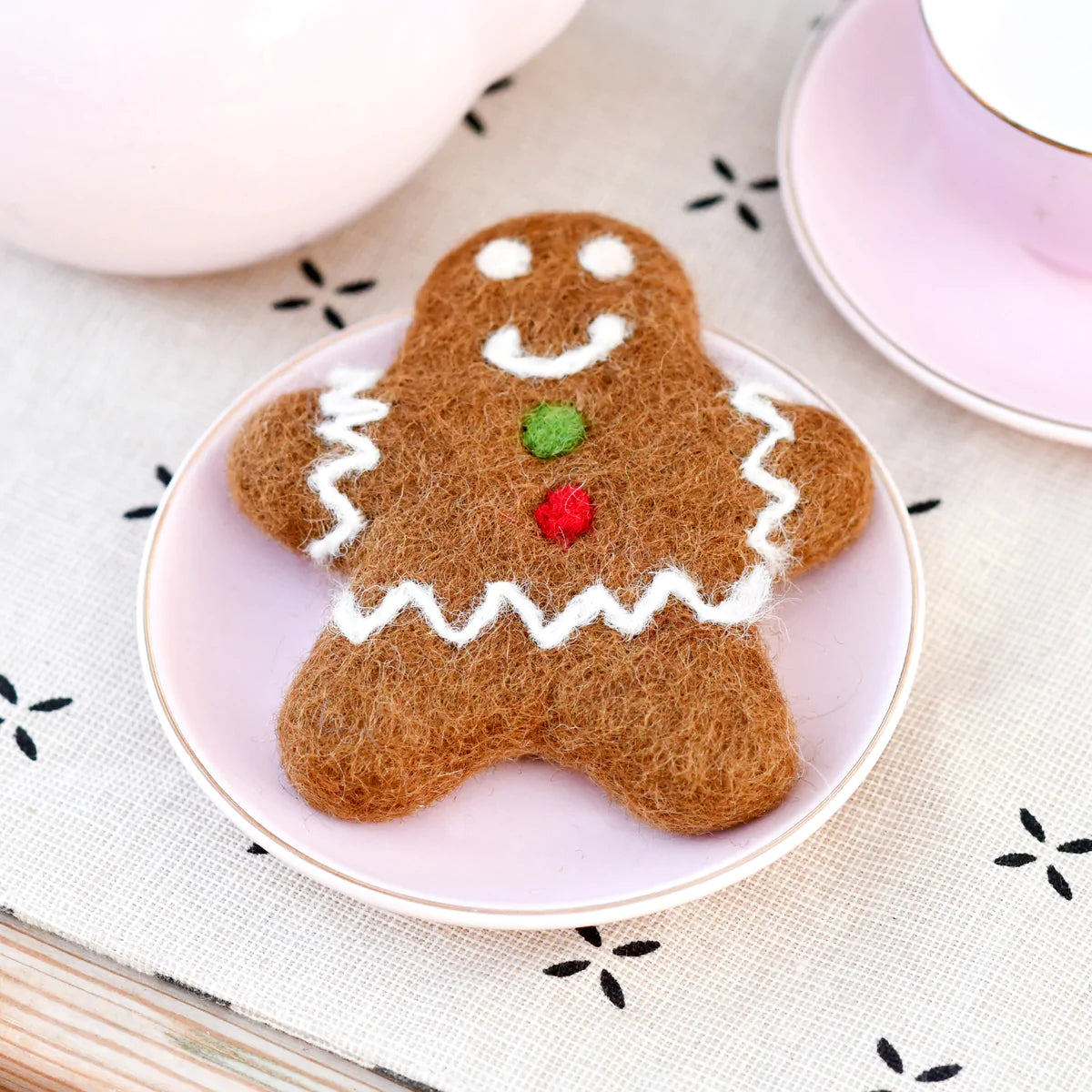 Tara  Treasures Felt Gingerbread Man Cookie