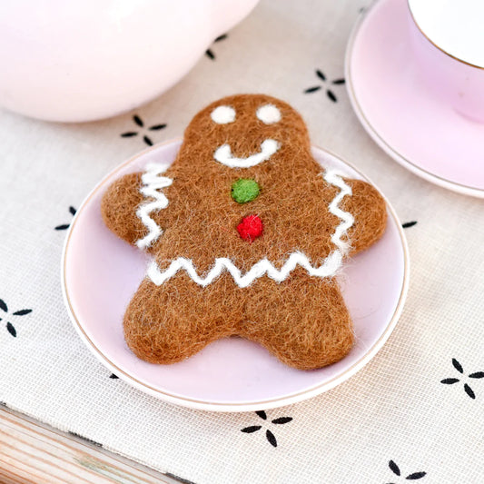 Tara  Treasures Felt Gingerbread Man Cookie