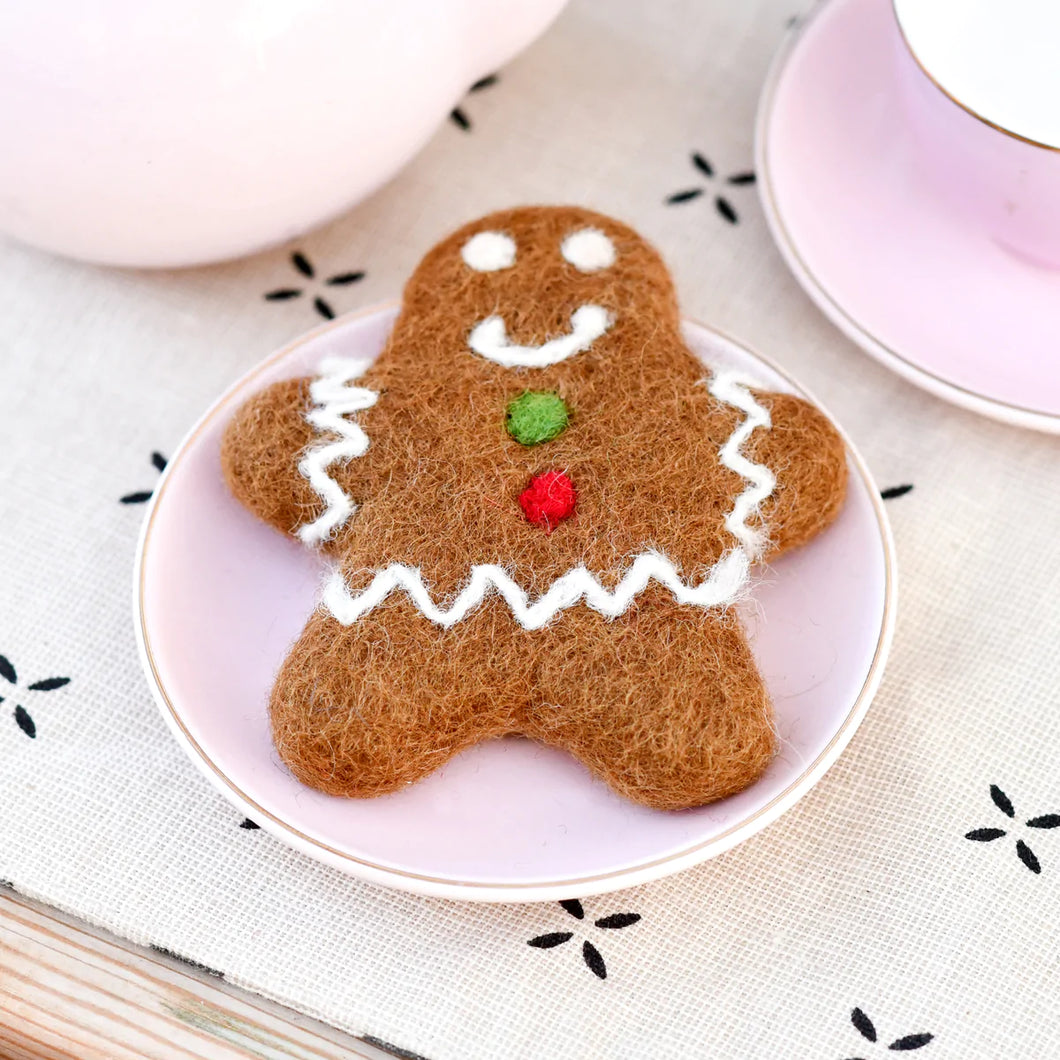 Tara  Treasures Felt Gingerbread Man Cookie