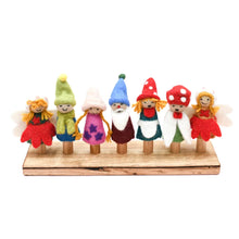 Load image into Gallery viewer, Tara Treasures Fairies &amp; Gnomes Finger Puppet Set
