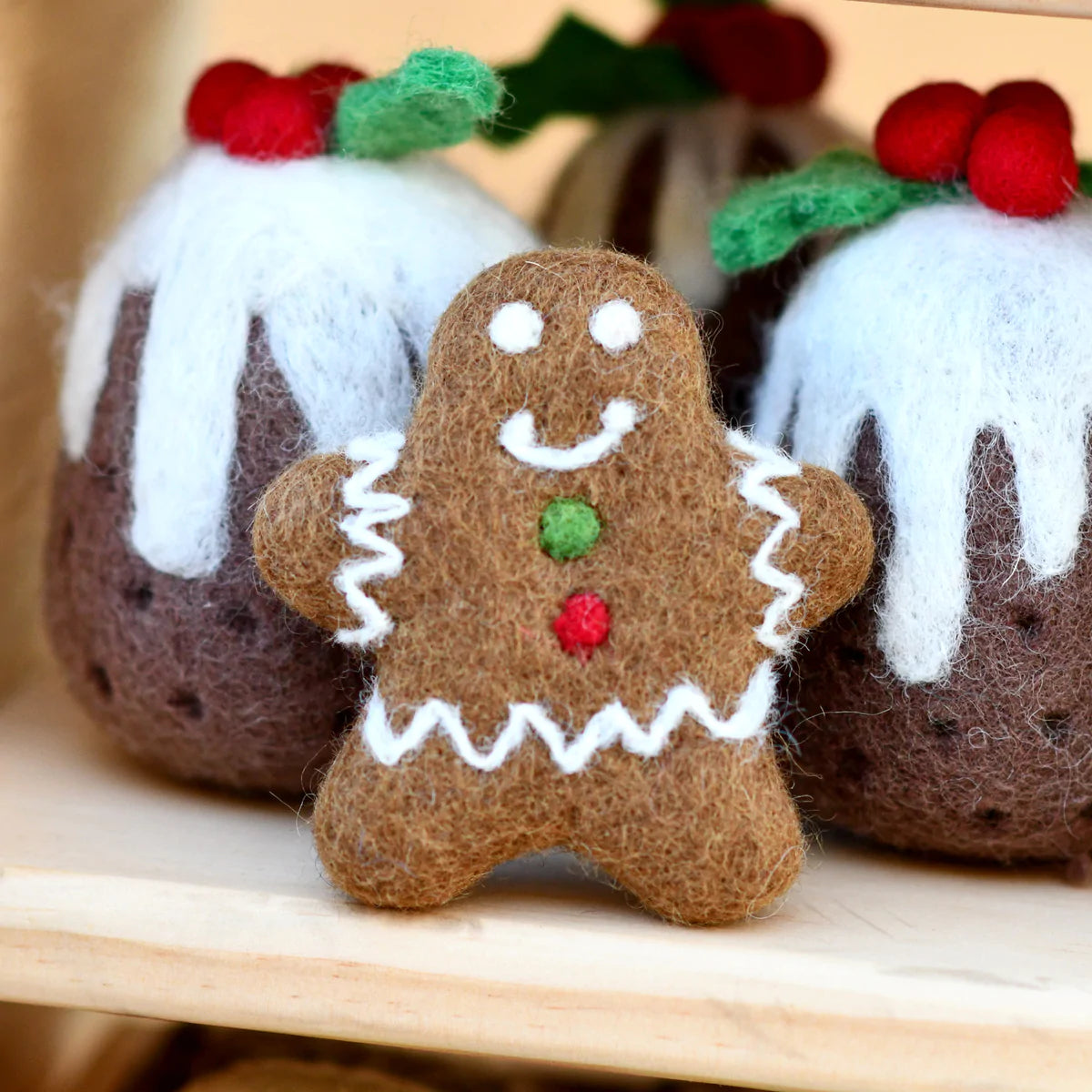 Tara  Treasures Felt Gingerbread Man Cookie