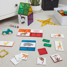 Load image into Gallery viewer, Learn &amp; Grow Magnetic Tile Topper: 40pc Duo Animal Puzzle Pack
