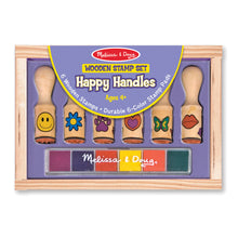 Load image into Gallery viewer, Melissa &amp; Doug Wooden Happy Handle Stamp Set
