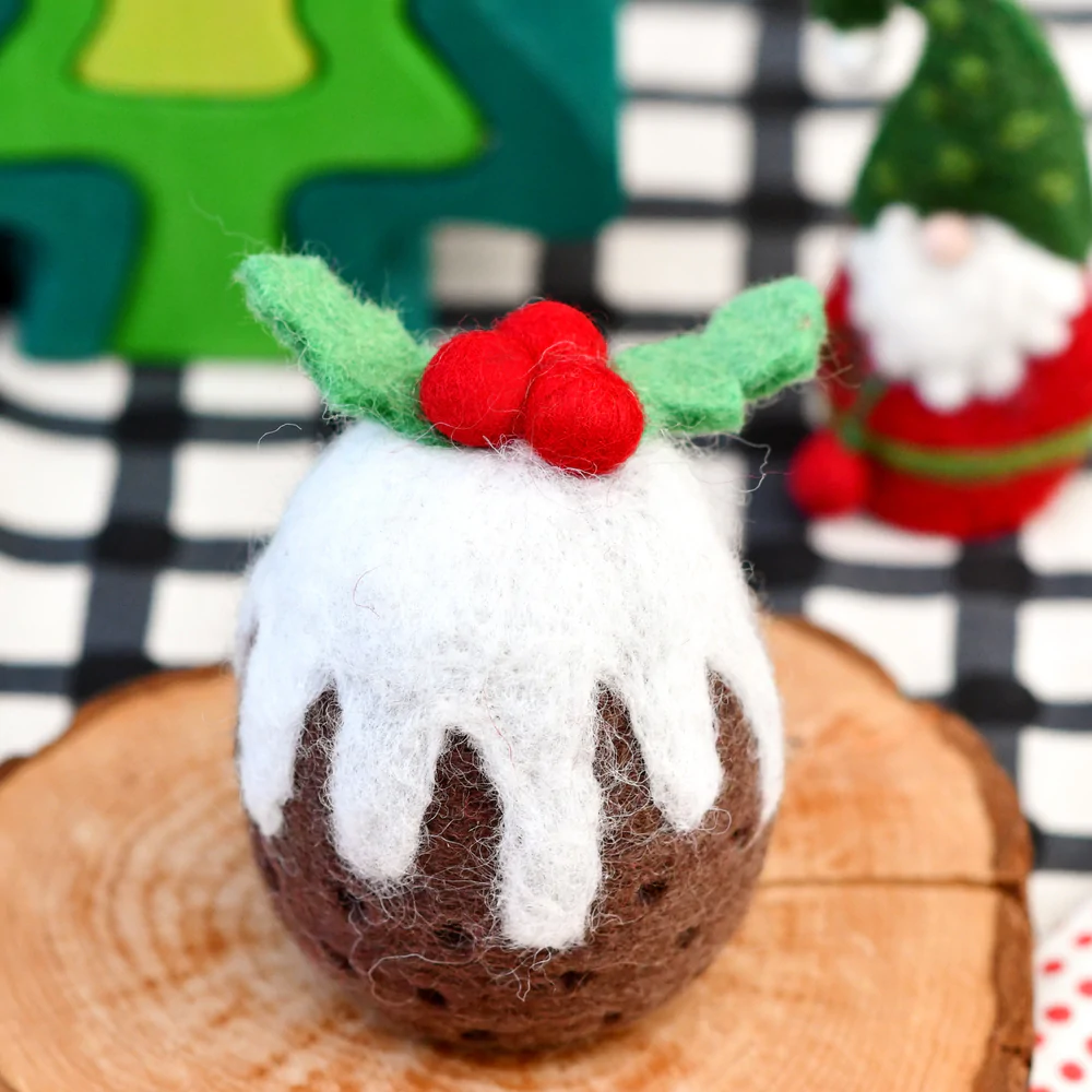 Tara Treasures Felt Christmas Pudding (Tall)