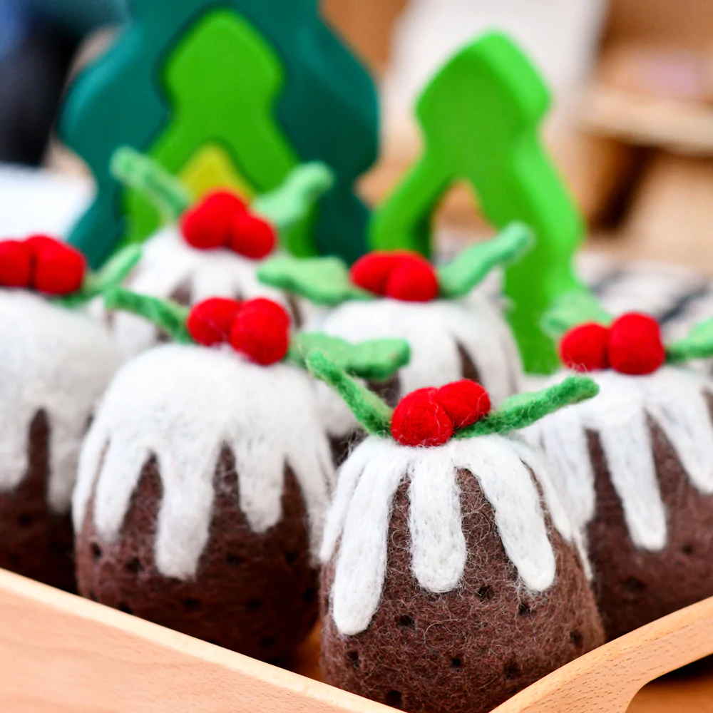 Tara Treasures Felt Christmas Pudding (Tall)