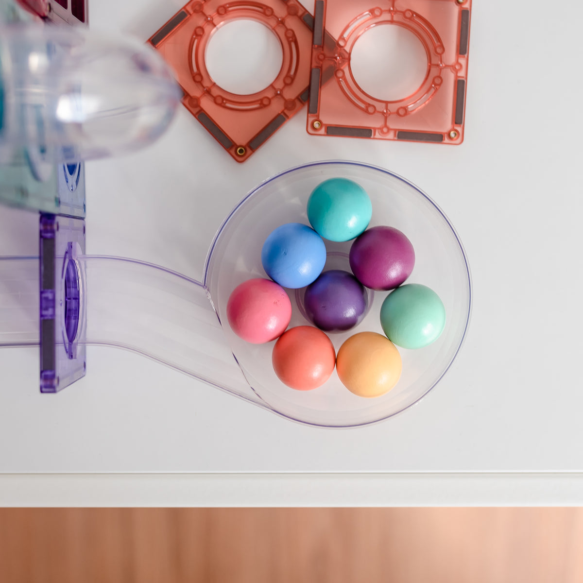 Connetix Pastel 106pc Ball Run Pack
